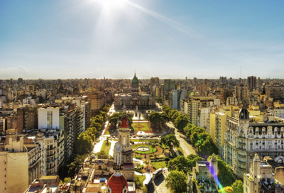 vista panoramica del congreso Buenos Aires