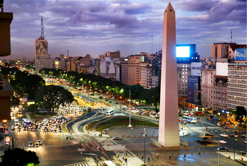 el obelisco en Buenos Aires