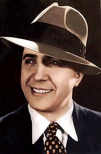 foto di carlos gardel a colori