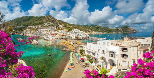ischia island in august