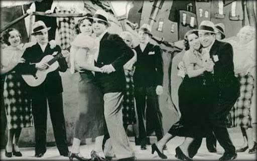 Carlos Gardel ballando tango argentino