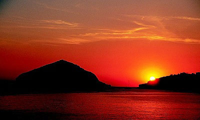 Sunset ischia